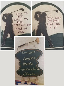 Golf wall pics collage