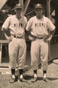 Jim Caudle and teammate Costello at Miami Jackson High School